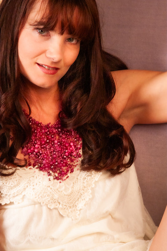 Micro-Bead Bib-Style Necklace