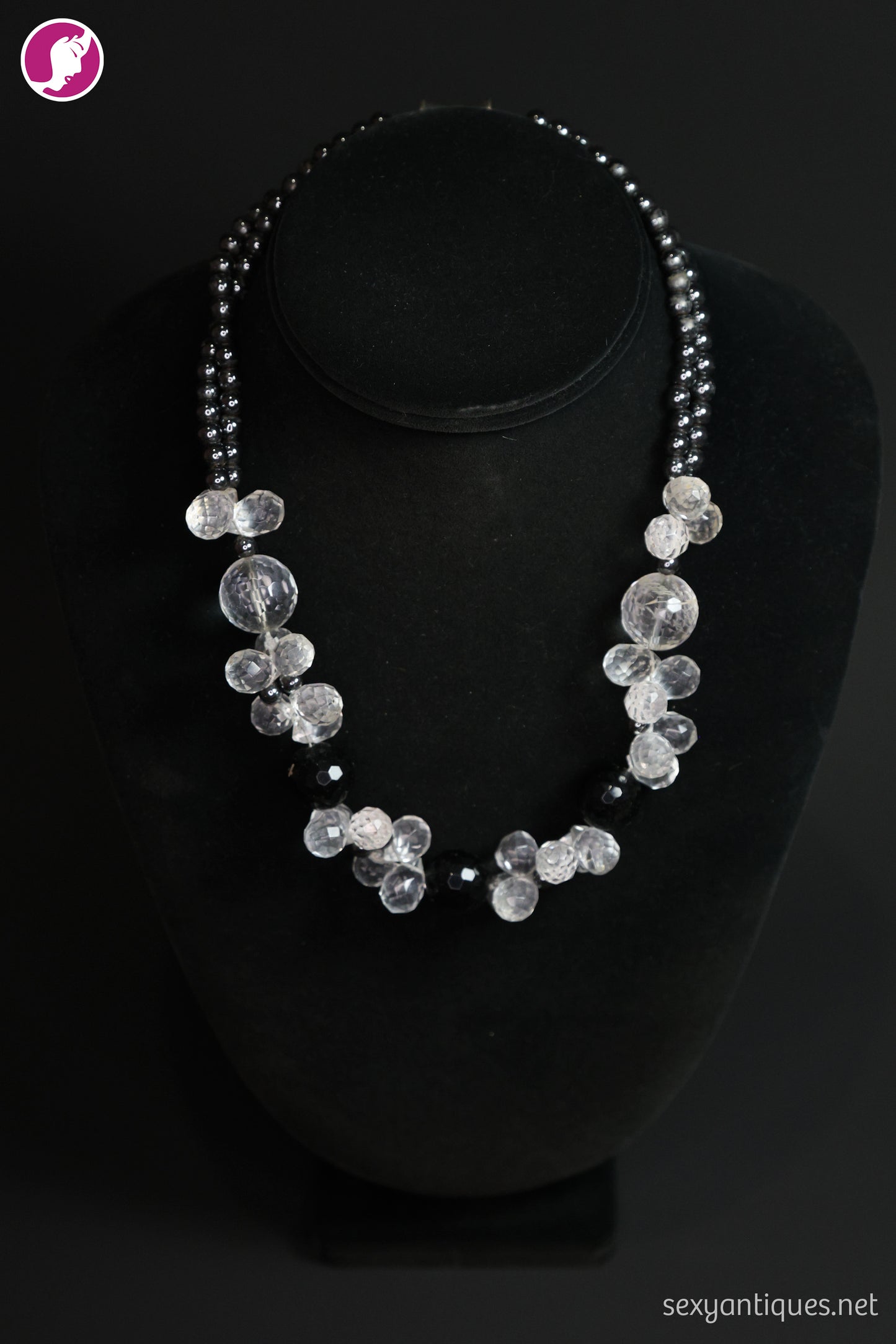 1930s Lucite Bead Statement Necklace