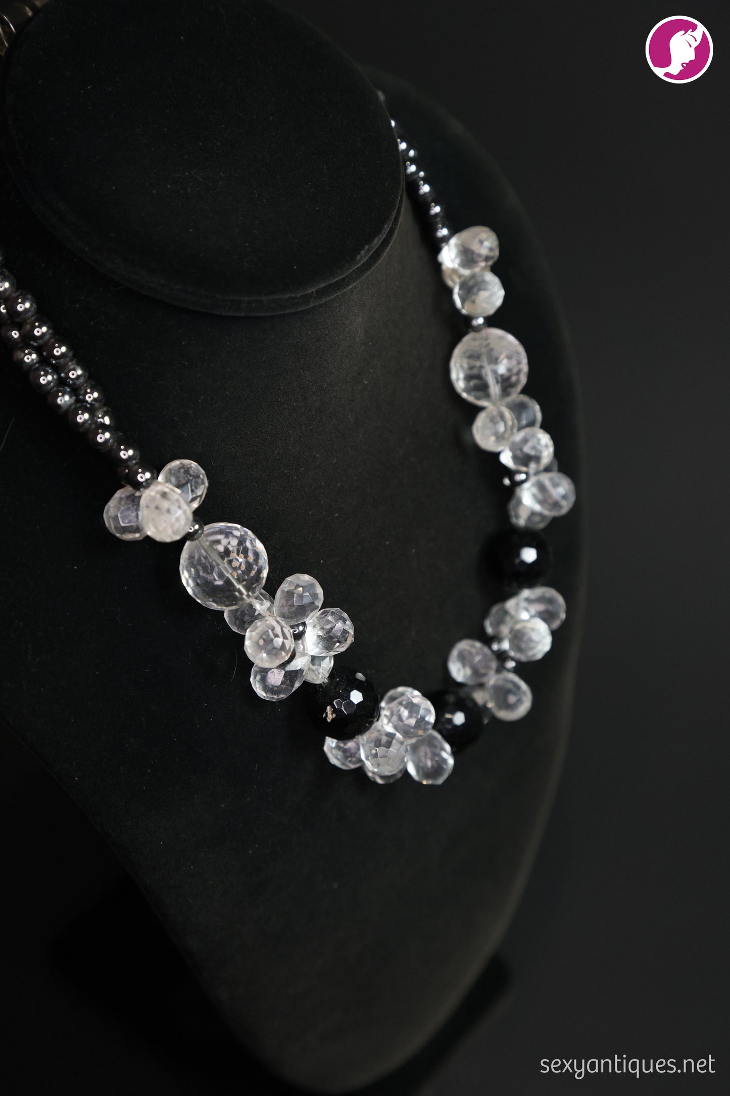 1930s Lucite Bead Statement Necklace